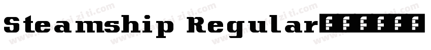 Steamship Regular字体转换